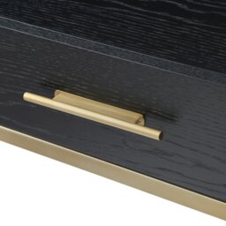 Rackhams Tulip Dressing Table / Desk - Wenge (Black Stained Oak) - Wenge (Black Stained Oak) - thumbnail 3