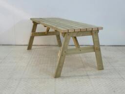 Rackhams Victoria Wooden Garden Table, Outdoor Picnic Dining Desk - Without expert assembly - 180cm - thumbnail 4
