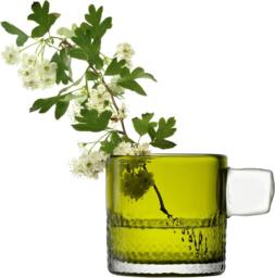Rackhams LSA Glass Tealight Holder with Handle 9cm Olive - 9cm - 1 - Glass - thumbnail 2