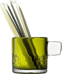 Rackhams LSA Glass Tealight Holder with Handle 9cm Olive - 9cm - 1 - Glass - thumbnail 3