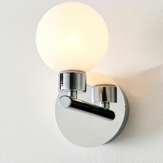 Rackhams Tago Polished Chrome Wall Light - image 1