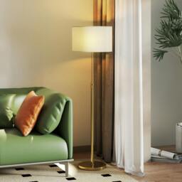 Rackhams Modern Dimmable Standing Lamp with Adjustable Colour Temperatures - Gold tone, beige - Yes