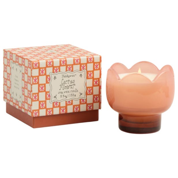 Rackhams Paddywax Tulip Range Glass Candle - 5.5oz - Orange - Cactus Flower - image 1