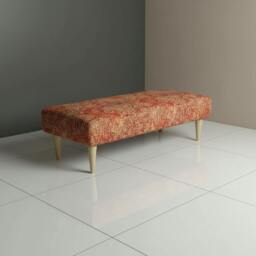 Rackhams Designer Hallway Seating Bench – Contemporary Upholstered Footrest - Handcrafted UK Bench by istools - 24 x 24 Inches (61 x 61cm) - thumbnail 3