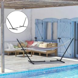 Rackhams 3.1–3.8m Adjustable Universal Hammock Stand Metal Frame Garden Camping Picnic Outdoor Patio Replacement – Stand Only - thumbnail 2