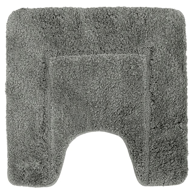 Rackhams Mayfair Microfibre Pedestal Mat Antislip - Silver - image 1
