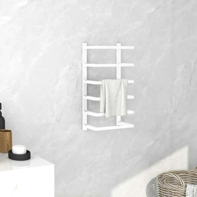 Rackhams Towel Rack White 24x12x48 cm Steel - image 1