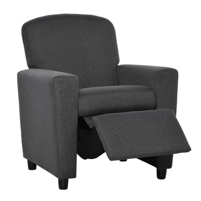 Rackhams 2 in 1 design Kids Sofa Armchair with Footrest for Children Playroom Bedroom Living Room, 55 x 50 x 67cm, Grey - image 1