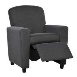 Rackhams 2 in 1 design Kids Sofa Armchair with Footrest for Children Playroom Bedroom Living Room, 55 x 50 x 67cm, Grey - thumbnail 1