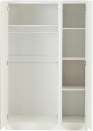 Rackhams Malvern 4 Piece Bedroom Set with 3 Door Triple Wardrobe - White - thumbnail 3