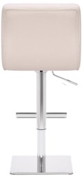 Rackhams Allegro Deluxe Kitchen Bar Stool, Adjustable Height and Swivel, Breakfast Bar & Home Barstool, Cream - thumbnail 5
