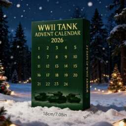 Rackhams WWII Tank Acrylic Pendant Advent Calendar - thumbnail 4