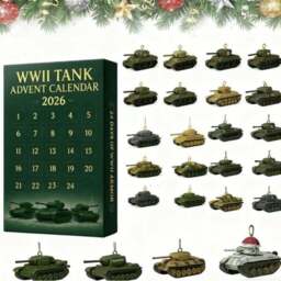 Rackhams WWII Tank Acrylic Pendant Advent Calendar - thumbnail 2
