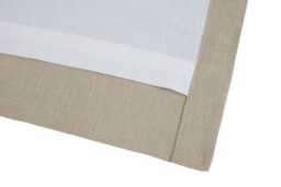 Rackhams Pure Washed Linen Lined Eyelet Curtains - Rose Gold - Width 167cm x Drop 182cm - Cream - thumbnail 2