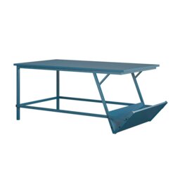 Rackhams Regal Coffee Table in Metal Blue - Blue - thumbnail 2