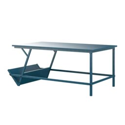Rackhams Regal Coffee Table in Metal Blue - Blue - thumbnail 3