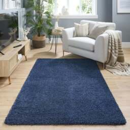 Rackhams Tufted Washable Rug – Dark Blue - 60X100 cm - thumbnail 5