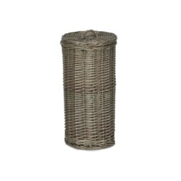 Rackhams 3 Toilet Roll Holder Round Wicker Holder - thumbnail 1