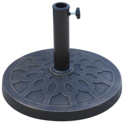 Rackhams 13kg Garden Parasol Base, Round Resin Umbrella Stand Holder, Heavy Duty Parasol Stand for 38mm or 48mm Outdoor Umbrella Poles, Bronze Tone - thumbnail 2