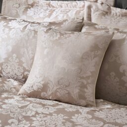 Rackhams Damask Jacquard Cushion - Silver Grey - thumbnail 2