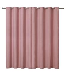 Rackhams Textured Print Eyelet Curtain - Blush - (167cm x 137cm - 10 Eyelets) - thumbnail 2