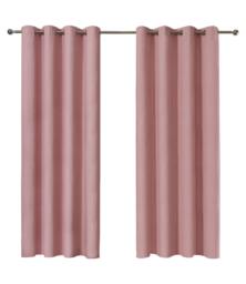 Rackhams Textured Print Eyelet Curtain - Blush - (167cm x 137cm - 10 Eyelets) - thumbnail 5