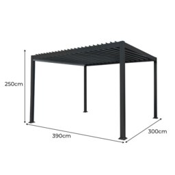 Rackhams Aluminium Pergola 4m x 3m - thumbnail 6