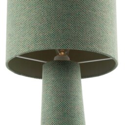 Rackhams Forest and Olive Green Jacquard Linen Lamp with Fabric Shade and Base - thumbnail 4