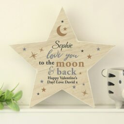 Rackhams Personalised Love You Wooden Star Ornament - thumbnail 2