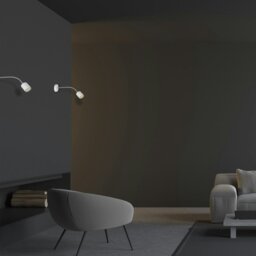 Rackhams Maxi White Wall Lamp 1XGU10 High Quality Hand Made Scandi Style Wall Light Stylish Subtle And Fully Adjustable - thumbnail 4