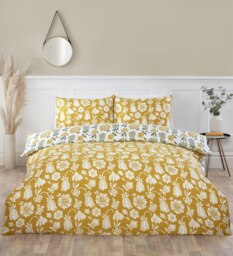 Rackhams Victorian Bloom Green Duvet Cover Set - Green - Polyester - Single - thumbnail 2