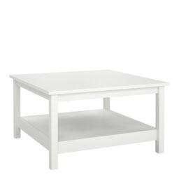 Rackhams Barcelona Coffee Table in White - White - White - 81 - thumbnail 2