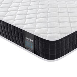 Rackhams Cloud Single Medium Pillow Top Pocket Sprung Mattress - White/Black - Foam - 1 - thumbnail 3