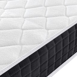 Rackhams Cloud Single Medium Pillow Top Pocket Sprung Mattress - White/Black - Foam - 1 - thumbnail 4
