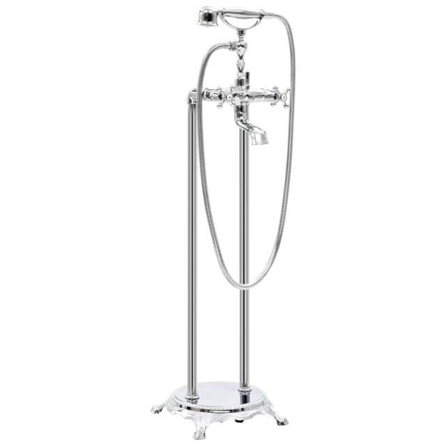 Rackhams Freestanding Bathtub Faucet Stainless Steel 99.5 cm Silver