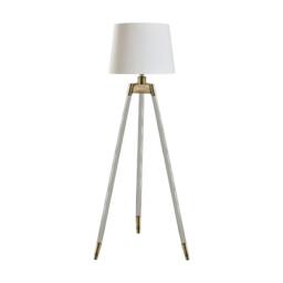 Rackhams Sophie White and Antique Tripod Floor Lamp - thumbnail 2