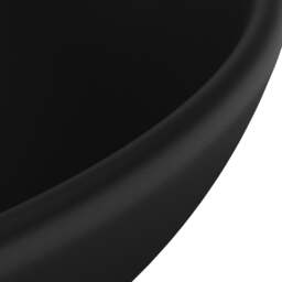 Rackhams Luxury Bathroom Basin Round Matt Black 32.5x14 cm Ceramic - thumbnail 5