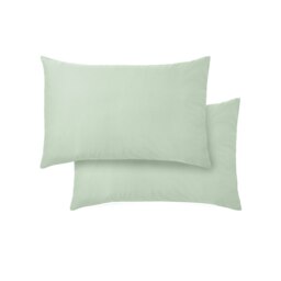 Rackhams 400 Thread Count Cotton Sateen Standard Pillowcase Pair - Green - 50x75cm (x2) - thumbnail 5