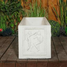 Rackhams Gladiator Design White Stone Planter Trough - thumbnail 5