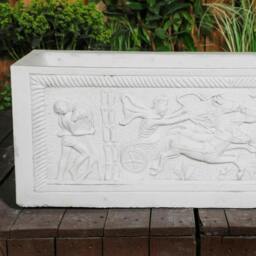 Rackhams Gladiator Design White Stone Planter Trough - thumbnail 4