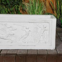 Rackhams Gladiator Design White Stone Planter Trough - thumbnail 3