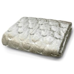 Rackhams Crushed Velvet Sequins Throw - 140cm x 200cm - Brown - thumbnail 2