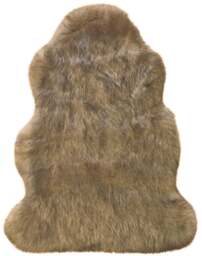Rackhams Luxury Brown Faux Fur Rug - 60X90 cm - thumbnail 1