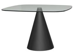 Rackhams Oscar Square Dining Tables - Small - Brass Brushed - Brown Marble - thumbnail 3