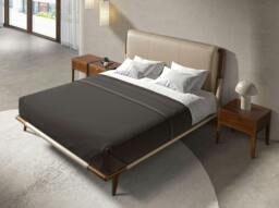 Rackhams Mink Coloured Leatherette Bed 7194 - thumbnail 3