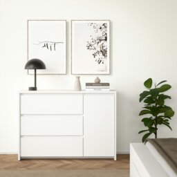 Rackhams Next Sideboard with 1 Door and 3 Drawers White - White - 118.6 - 1 - thumbnail 6