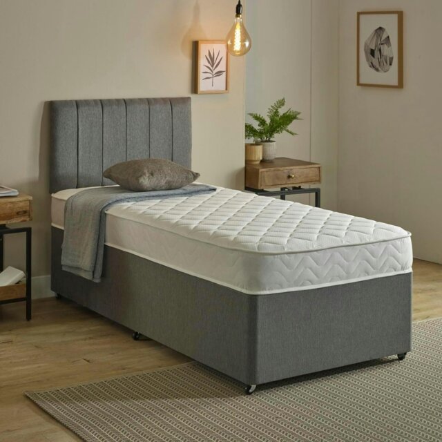 Rackhams Foam-Free Pocket Spring Mattress - 18cm Deep, Medium Feel Cooltouch+ Breathable - White - 1 - 4ft Small Double Mattress (120cm x 190cm) - image 1