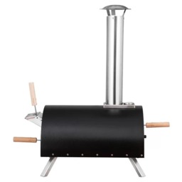Rackhams Pizza Oven Thermometer Paddle Rain Cover Outdoor BBQ Black Silver - thumbnail 5