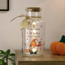 Rackhams Personalised Autumn Gonk LED Light Up Jar - thumbnail 4