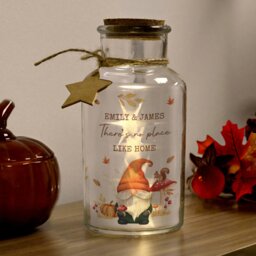 Rackhams Personalised Autumn Gonk LED Light Up Jar - thumbnail 2